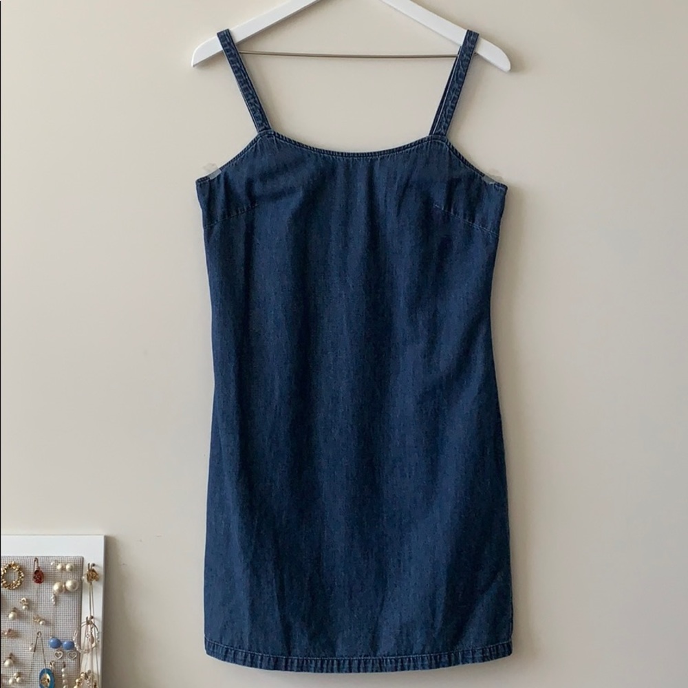 J. Crew denim tank mini dress sleeveless